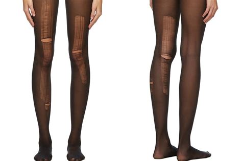 gucci stocking tights|gucci distressed tights.